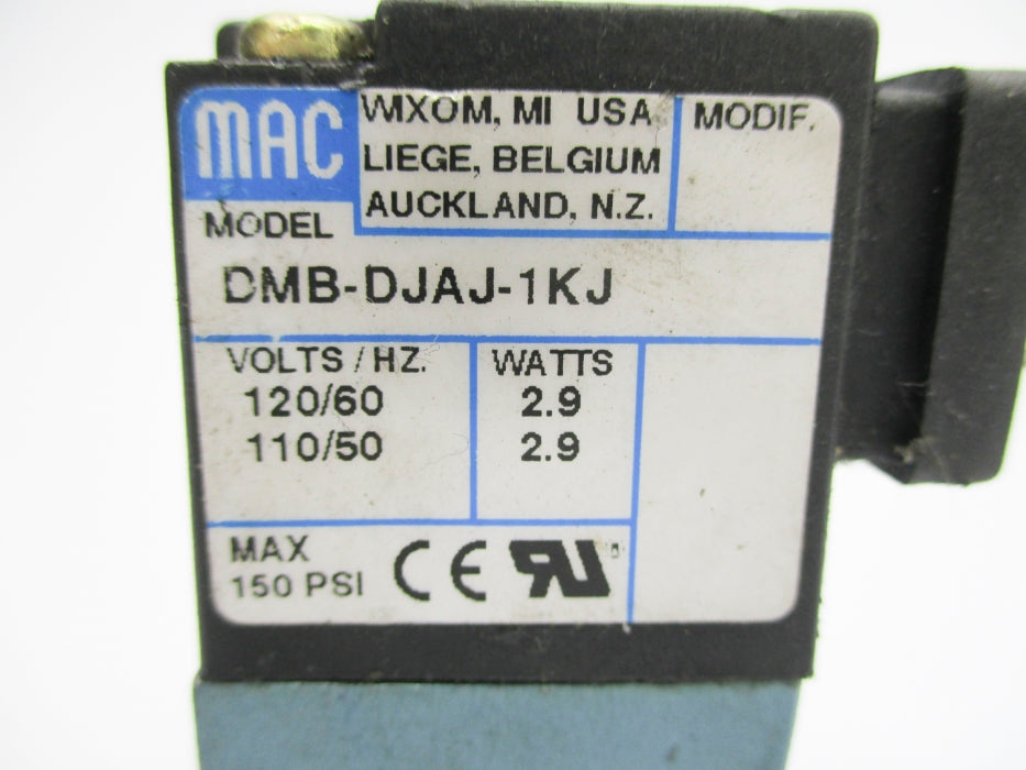 MAC DMB-DJAJ-1KJ 150PSI 110/120V UNMP