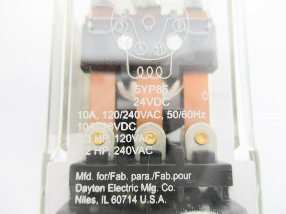 DAYTON 5YP85 24VDC 10A UNMP