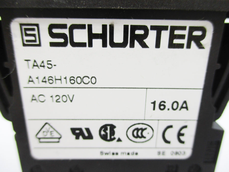 SCHURTER TA45-A146H160C0 120VAC 16A NSNP