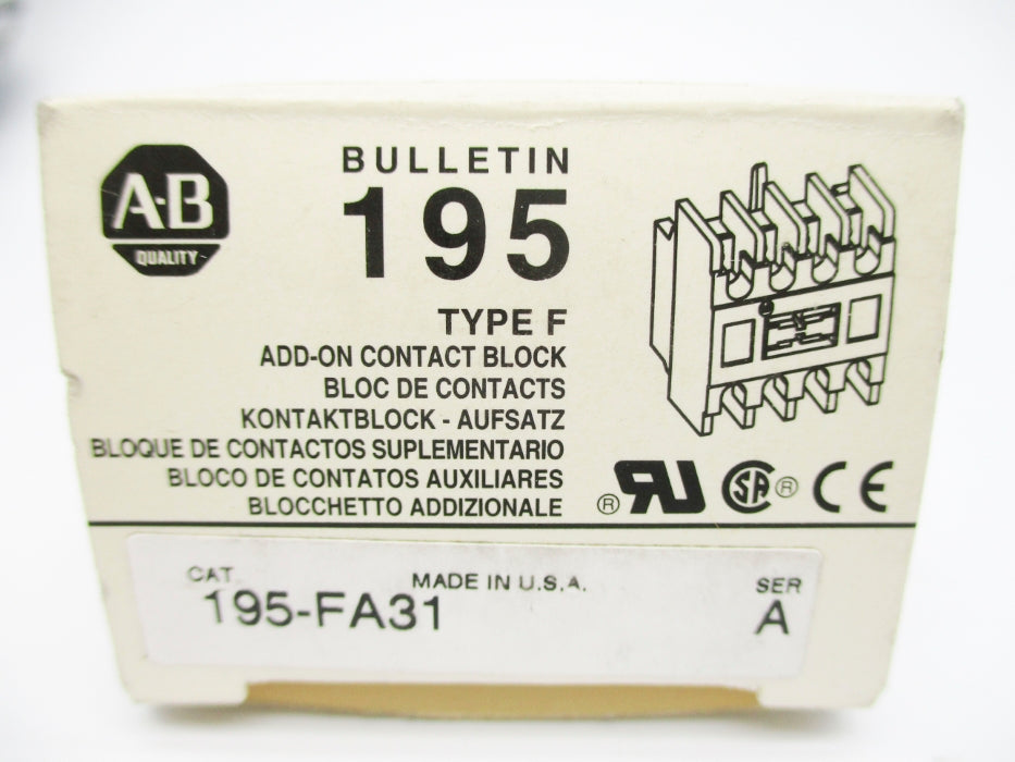 INDUSTRIAL SPARE PART 195-FA31 SER. A 600VAC 1.2A (GY/BL) NSMP