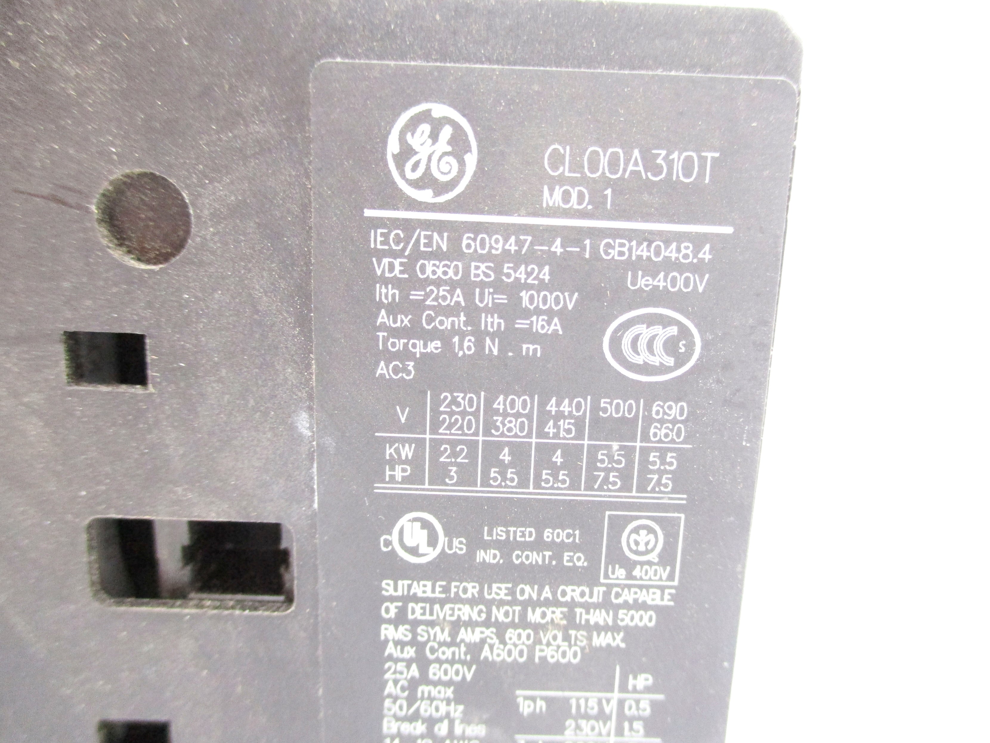 GENERAL ELECTRIC CL00A310T 110-120V NSNP