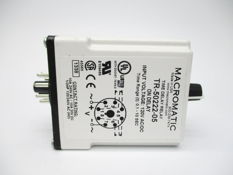 MACROMATIC TR-50222-05 120VAC/DC 0.1-10S NSMP