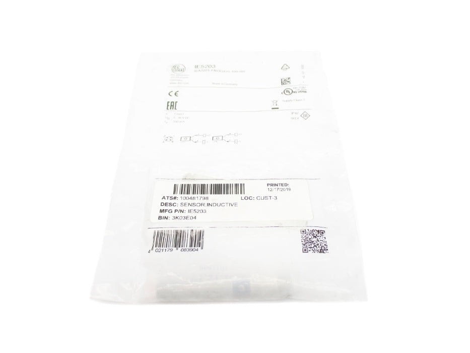 IFM EFECTOR IEA2001-FROG/US-100-IRF IE5203 NSMP