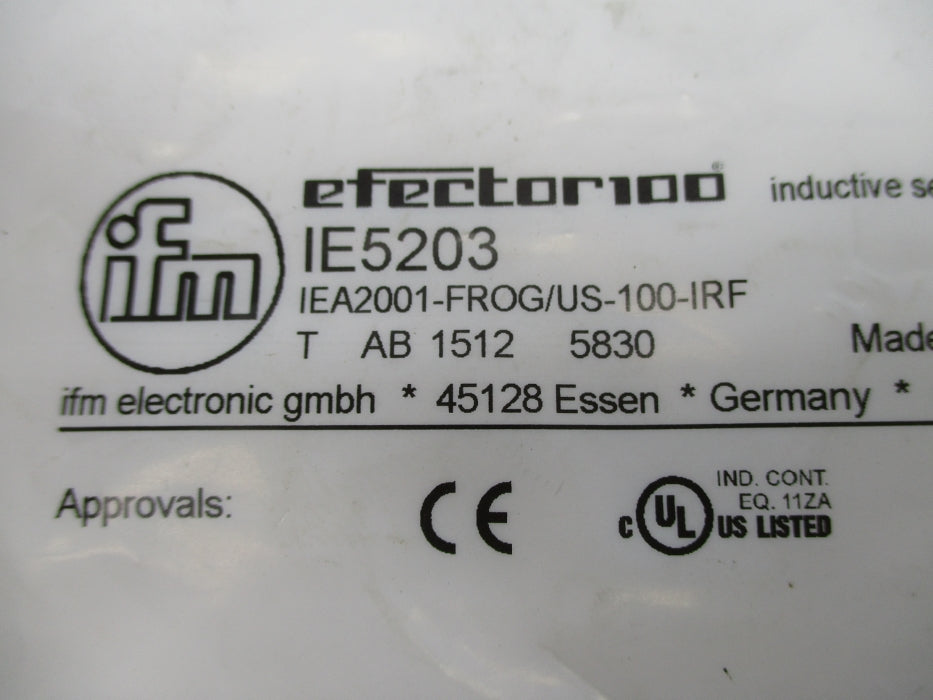 IFM EFECTOR IEA2001-FROG/US-100-IRF IE5203 NSMP