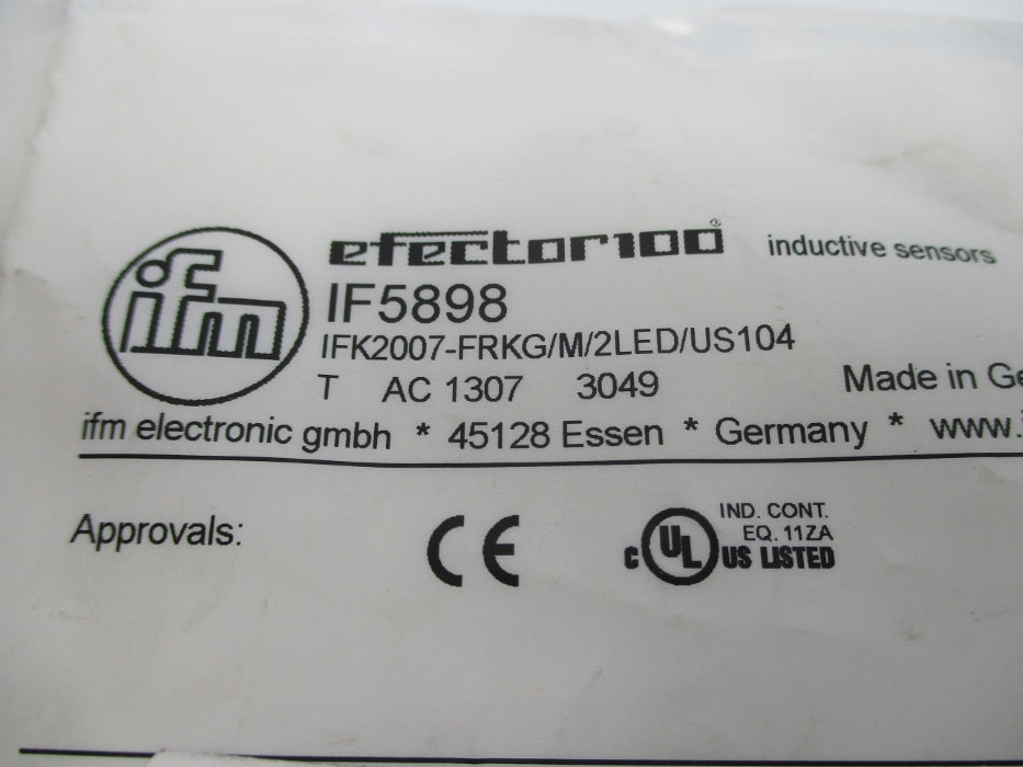 IFM EFECTOR IFK2007-FRKG/M/2LED/US104 IF5898 NSMP
