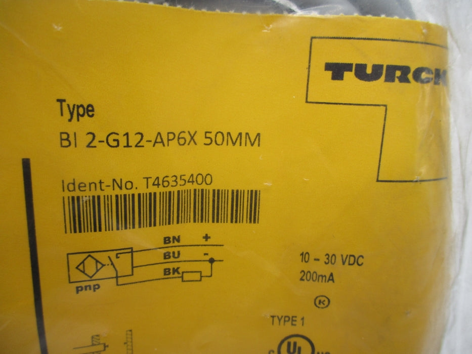 TURCK BI2-G12-AP6X-50MM T4635400 NSMP
