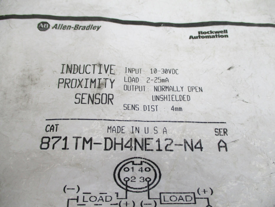 ALLEN BRADLEY 871TM-DH4NE12-N4 SER. A NSMP