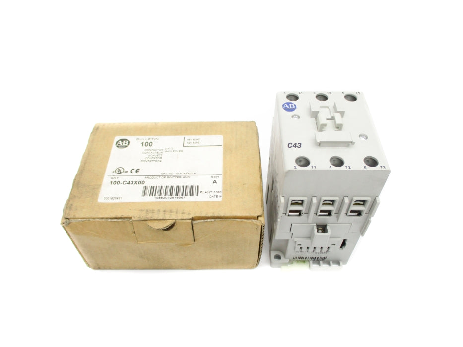 ALLEN BRADLEY 100-C43X00 SER. A 42/48V (BR/WH) NSMP