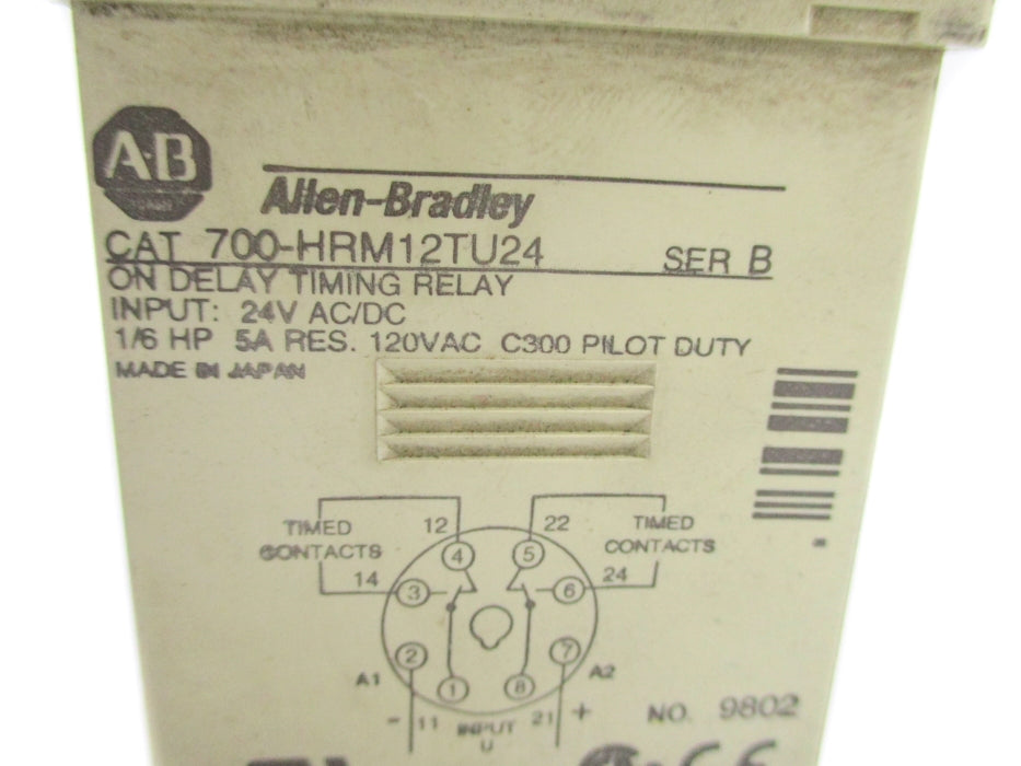 INDUSTRIAL SPARE PART 700-HRM12TU24 SER. B 24VAC/DC 5A 0-6M UNMP
