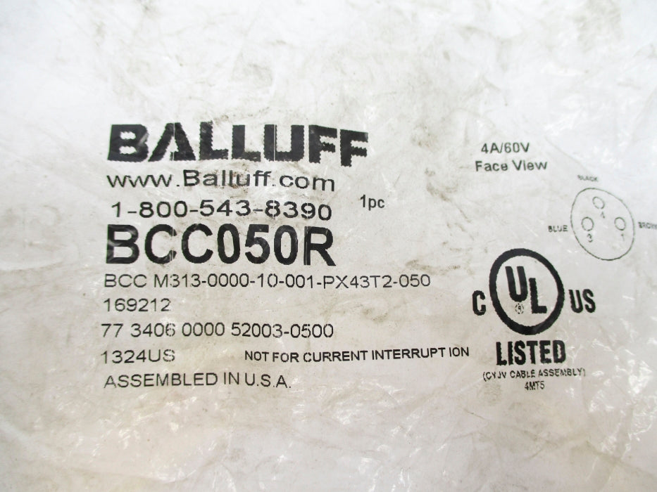 BALLUFF BCCM313-0000-10-001-PX43T2-050 BCC050R 60V 4A NSMP