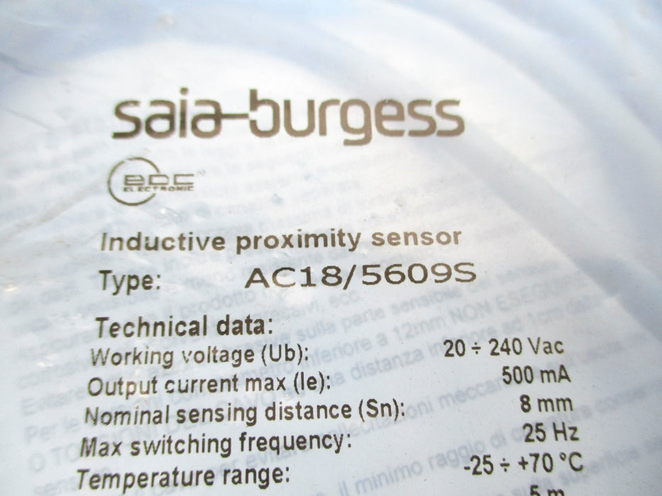 SAIA-BURGESS AC18/5609S NSMP