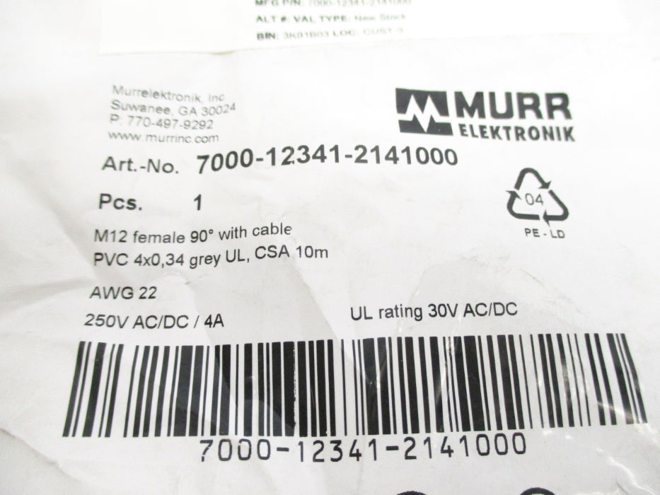 MURR ELEKTRONIK 7000-12341-2141000 NSMP