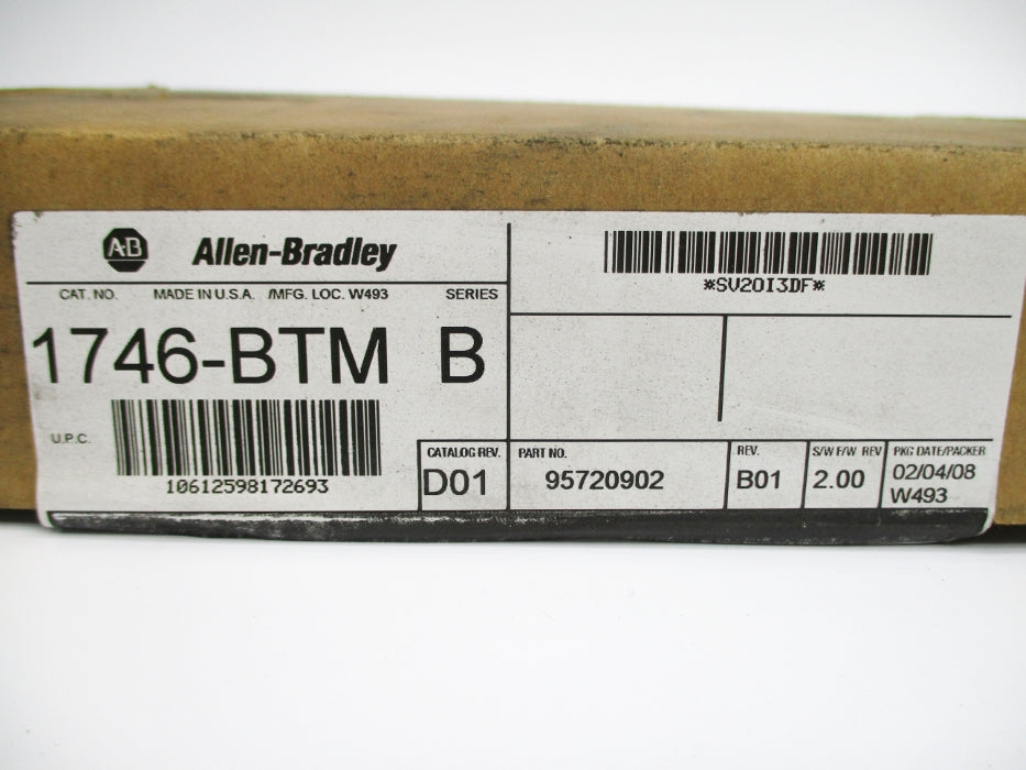 ALLEN BRADLEY 1746-BTM SER. B F/W 2.00 NSMP