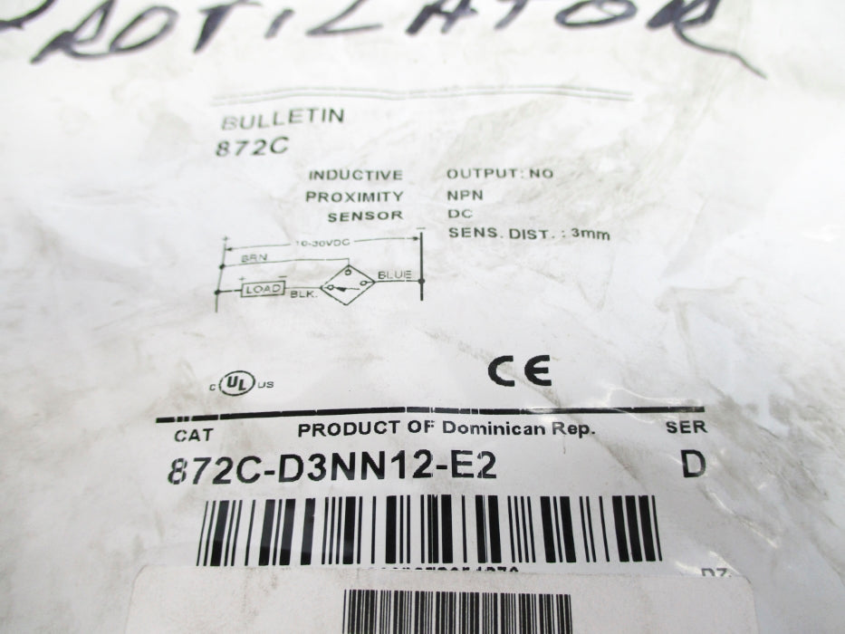 ALLEN BRADLEY 872C-D3NN12-E2 SER. D NSMP