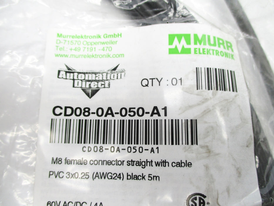 MURR ELEKTRONIK CD08-0A-050-A1 60VAC/DC 4A NSMP