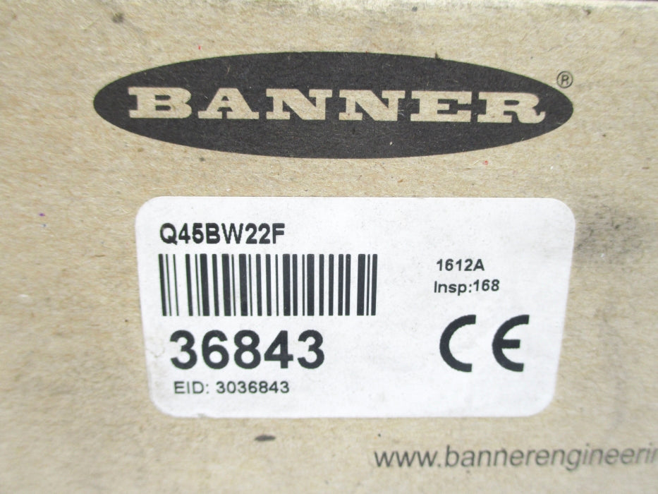 BANNER ENGINEERING Q45BW22F 36843 NSMP