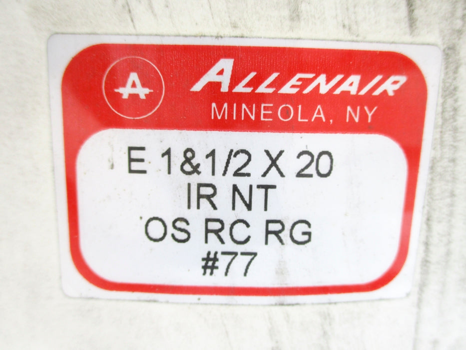 ALLENAIR E1-1/2X20-IR-NT-OS-RC-RG NSMP