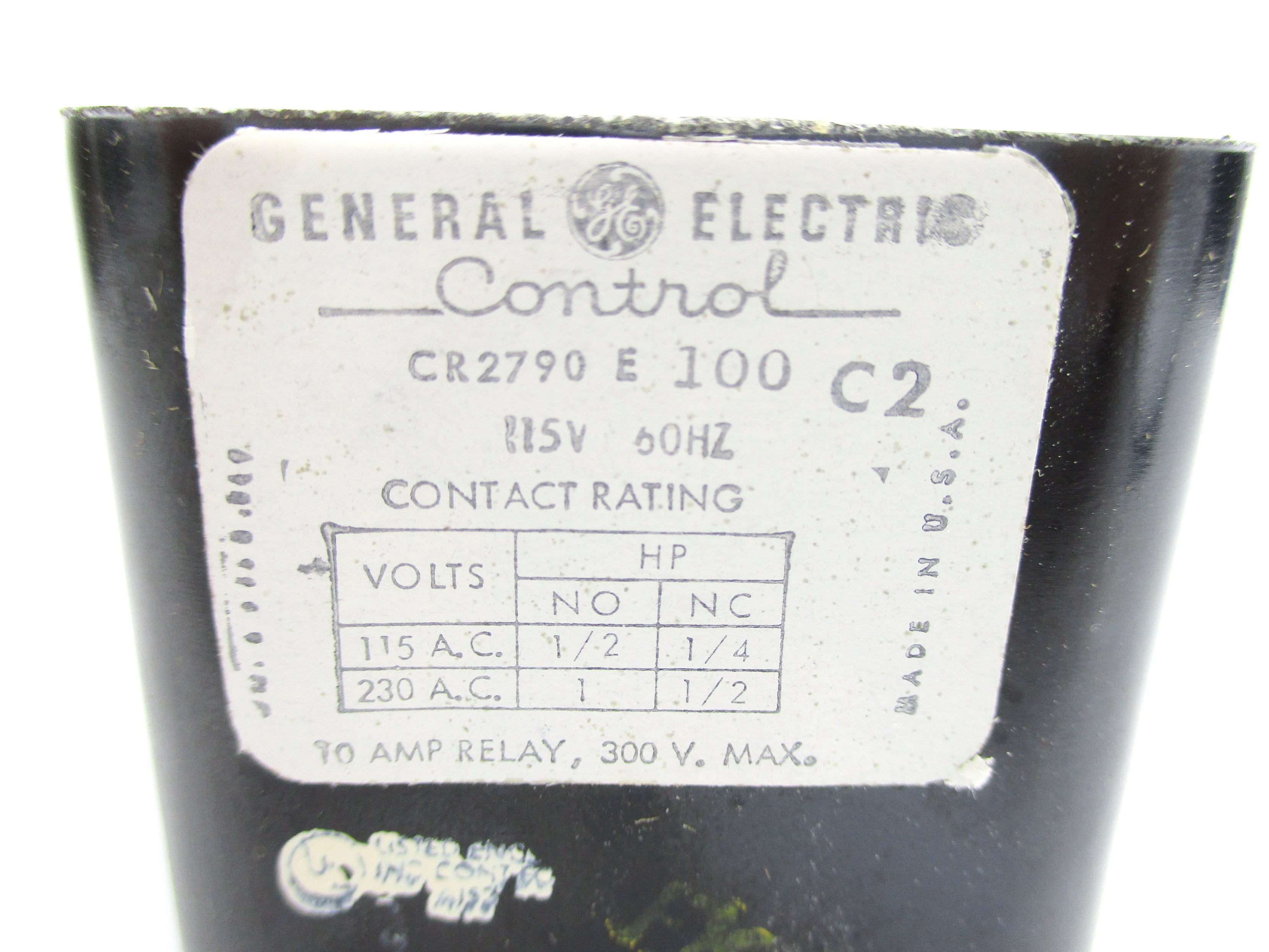 GENERAL ELECTRIC CR2790E100C2 115V 10A NSNP