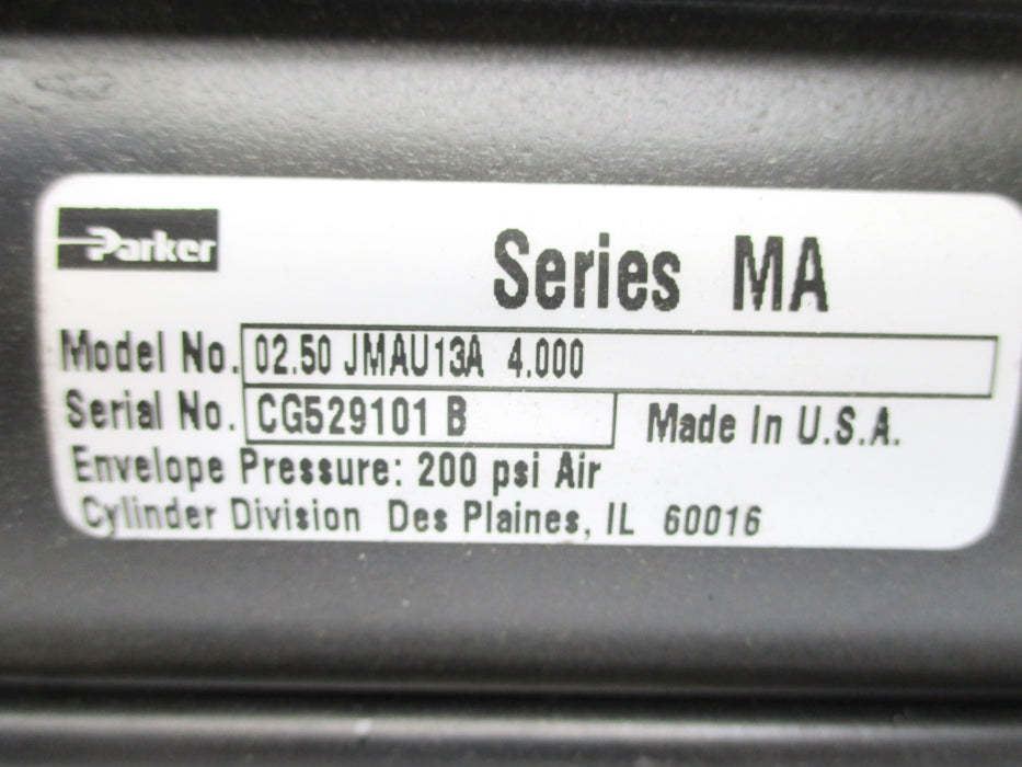PARKER 02.50JMAU13A4.000 SER. MA UNMP