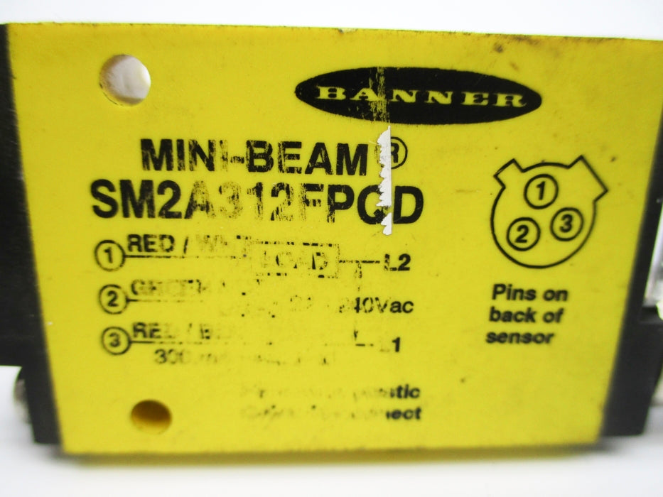 BANNER ENGINEERING SM2A312FPQD 240VAC UNMP