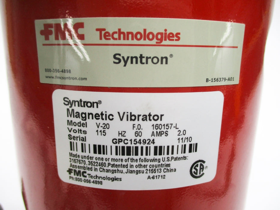FMC TECHNOLOGIES V-20 NSNP