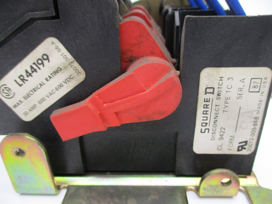 SQUARE D 9422TC3 SER. A UNMP