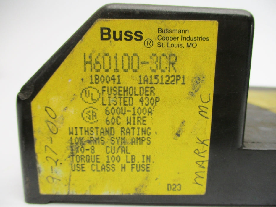 BUSSMANN H60100-3CR UNMP