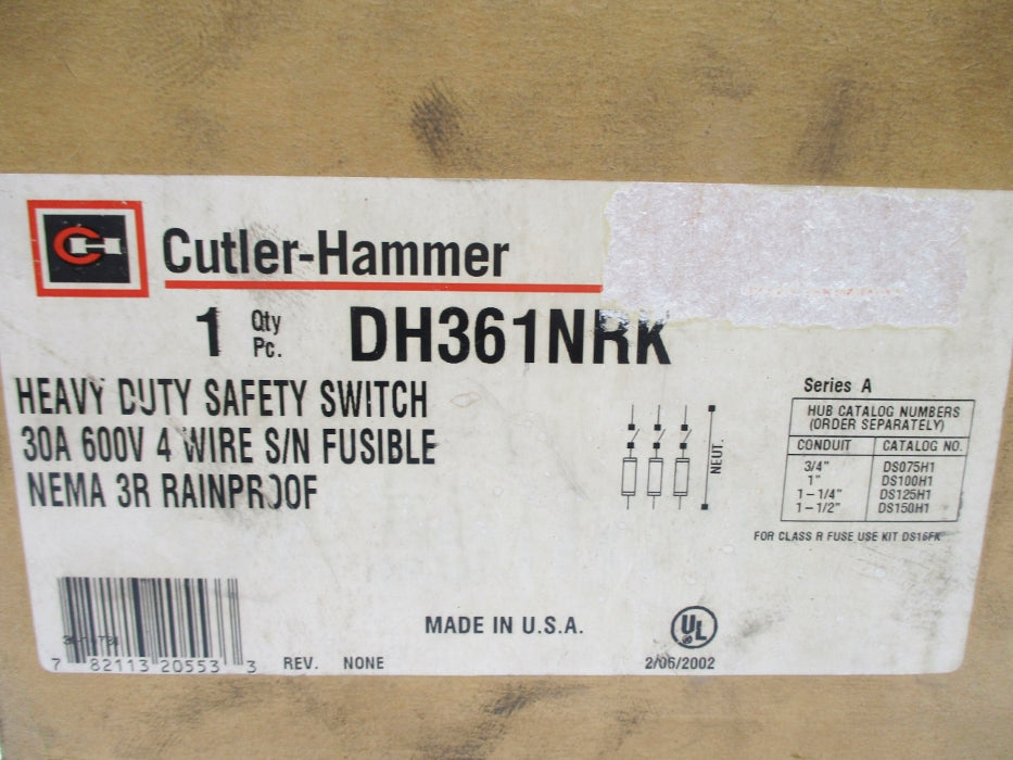CUTLER HAMMER DH361NRK SER. A NSMP