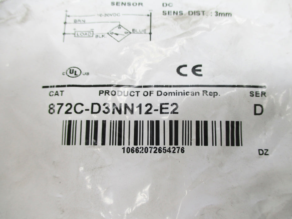 ALLEN BRADLEY 872C-D3NN12-E2 SER. D NSMP