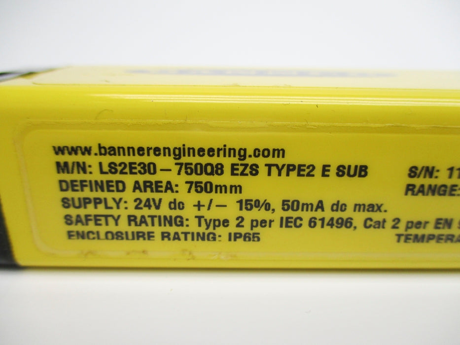 BANNER ENGINEERING LS2E30-750Q8 NSNP