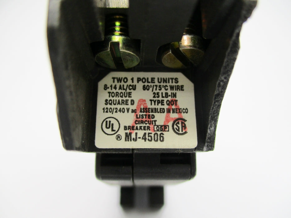 SQUARE D QOT120 20A 120/240VAC UNMP
