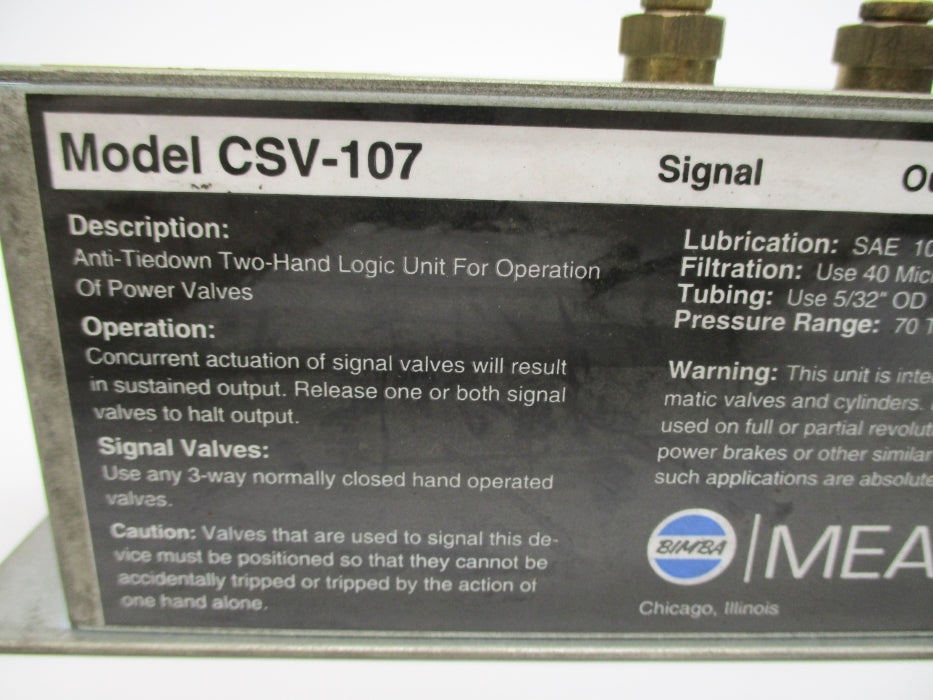 MEAD CSV-107 (AS PICTURED) NSNP