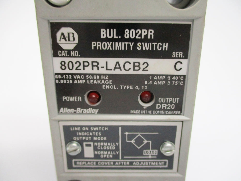 ALLEN BRADLEY 802PR-LACB2 SER. C UNMP