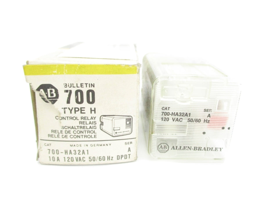 ALLEN BRADLEY 700-HA32A1 SER. A 10A 120VAC (BK/YL) NSMP