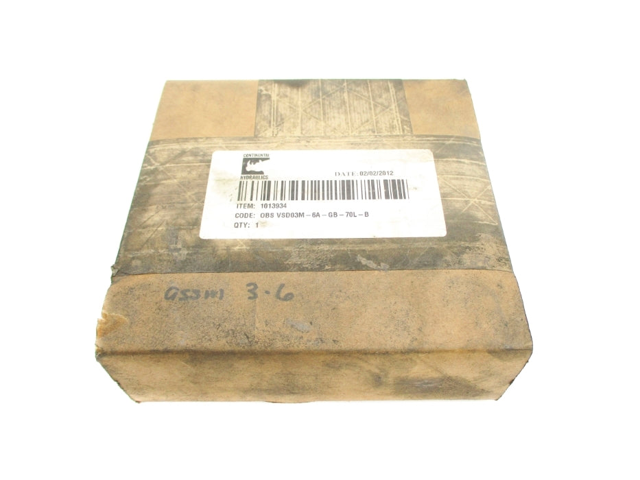 CONTINENTAL HYDRAULICS VSD03M-6A-GB-70L-B NSFS