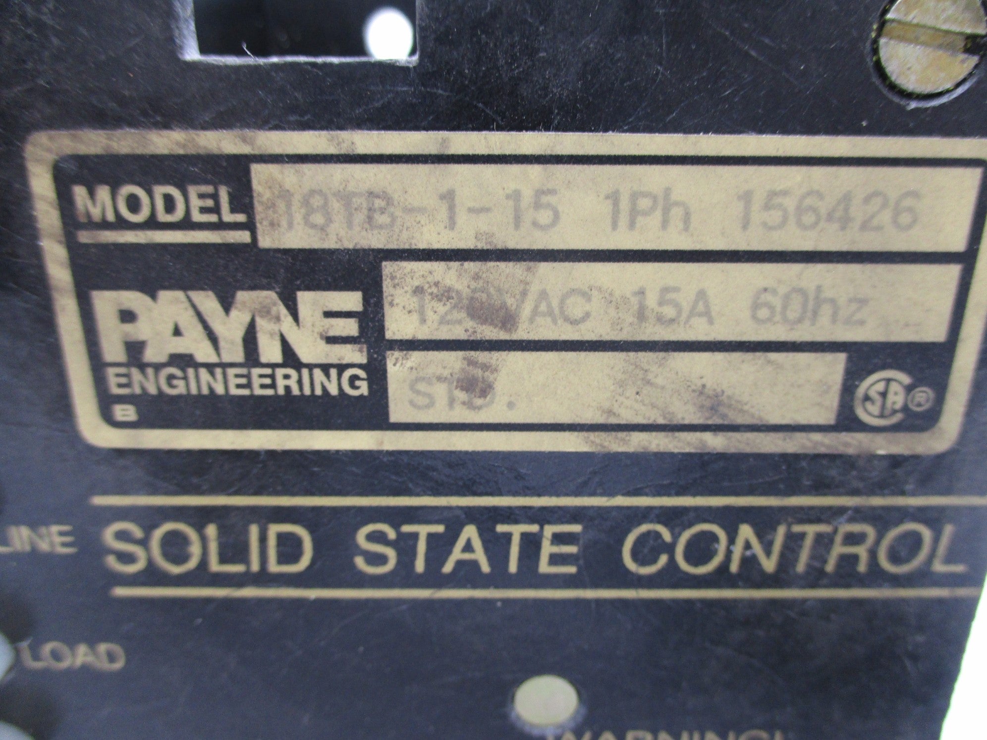 RAYNE ENGINEERING 18TB-1-15 UNMP