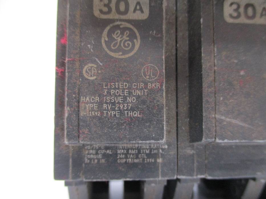 GENERAL ELECTRIC THQL330 30A 240VAC UNMP