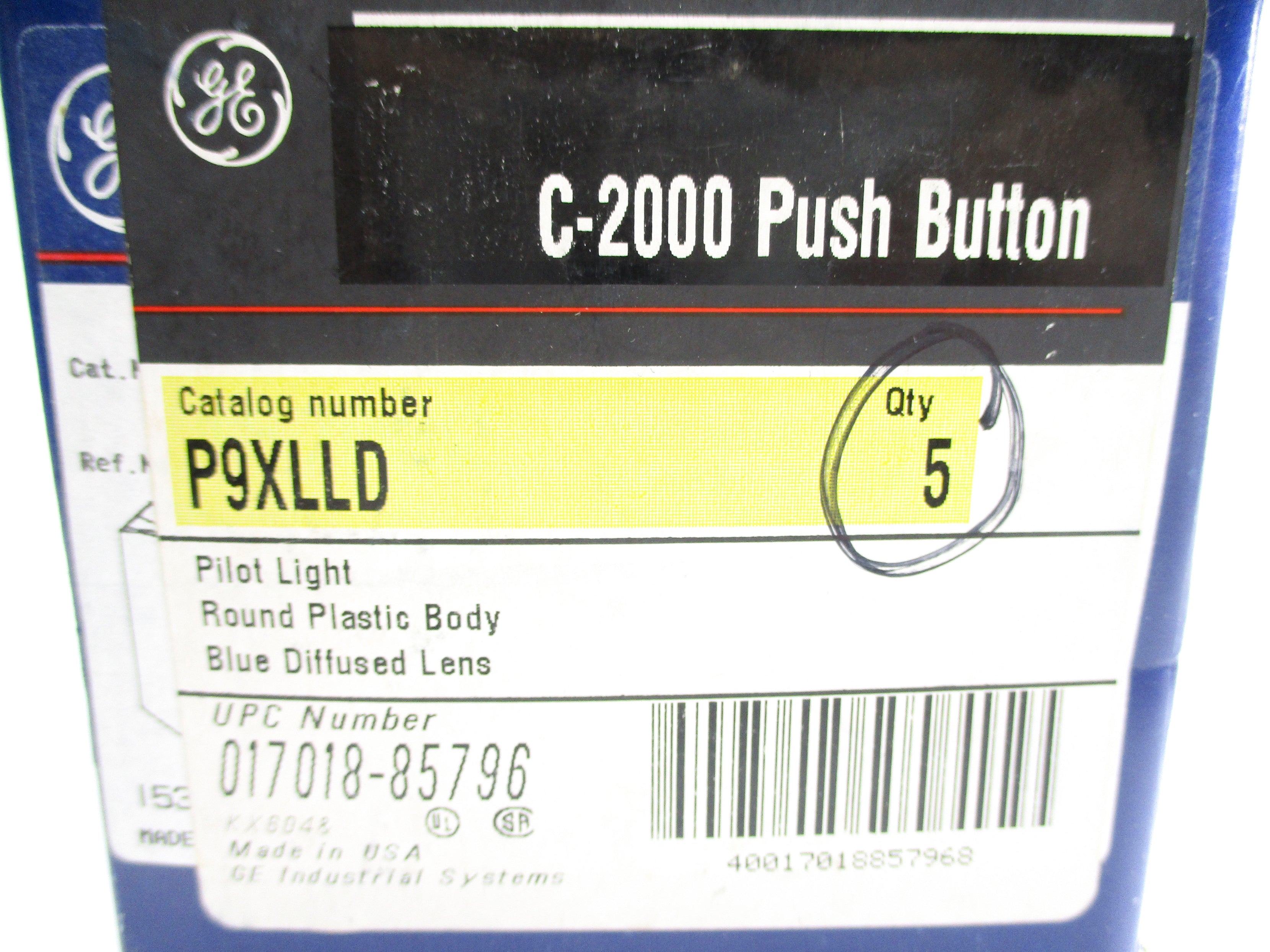 GENERAL ELECTRIC P9XLLD (PKG OF 5) NSMP