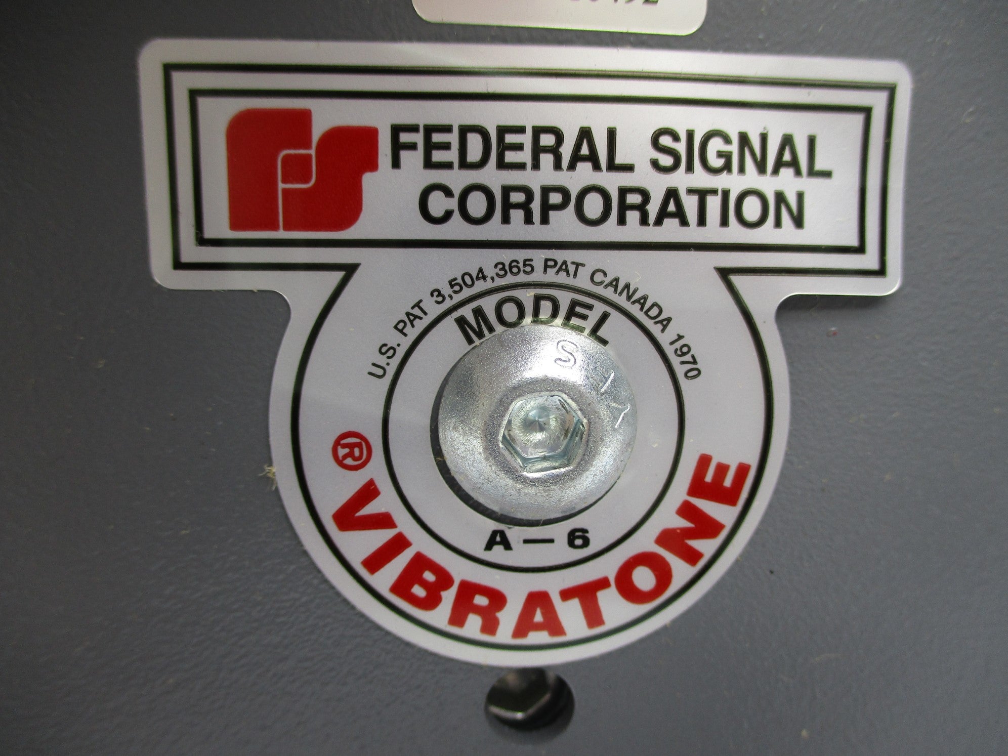 FEDERAL SIGNAL A6 NSNP