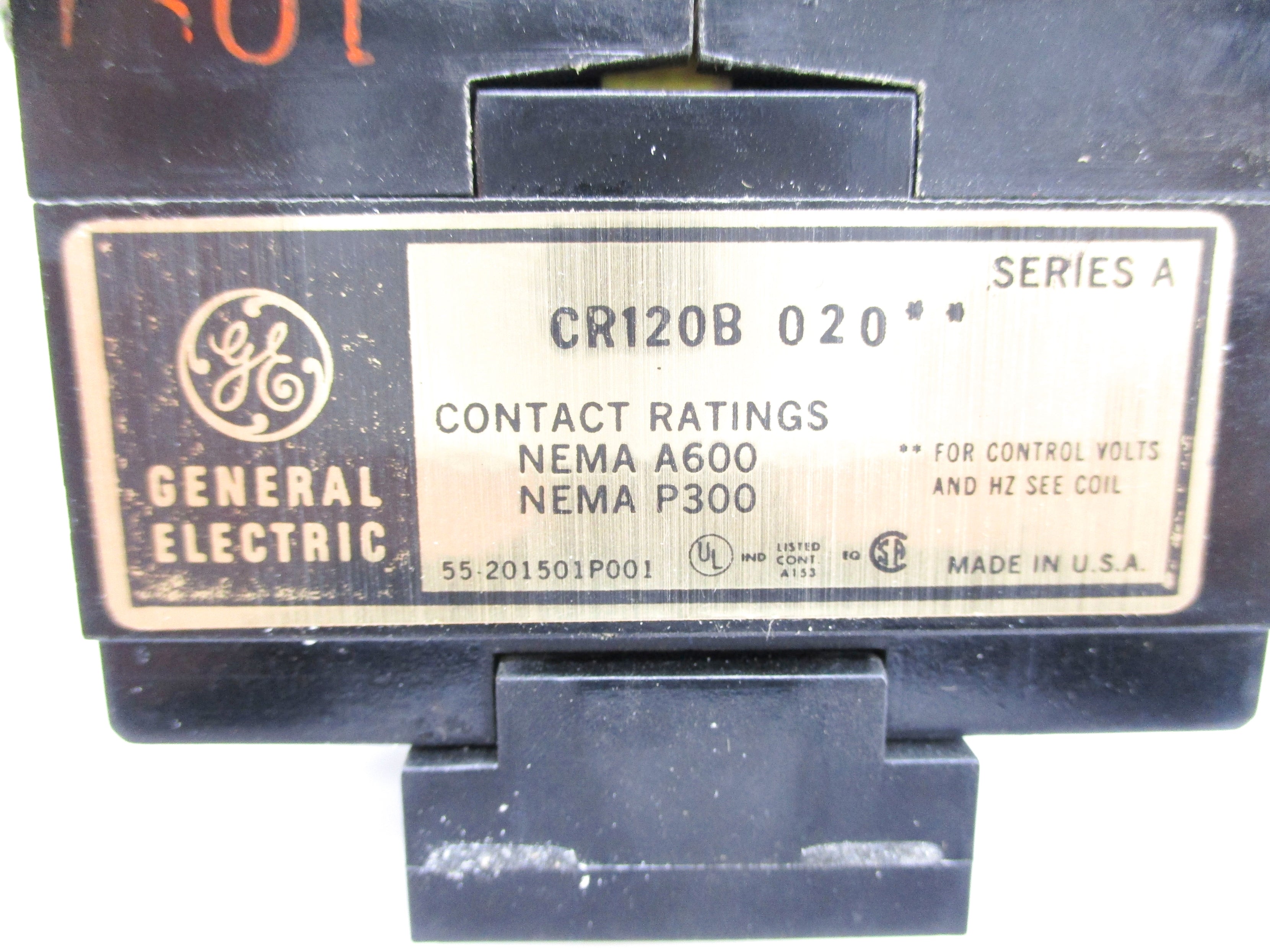 GENERAL ELECTRIC CR120B020 SER. A 115V NSNP