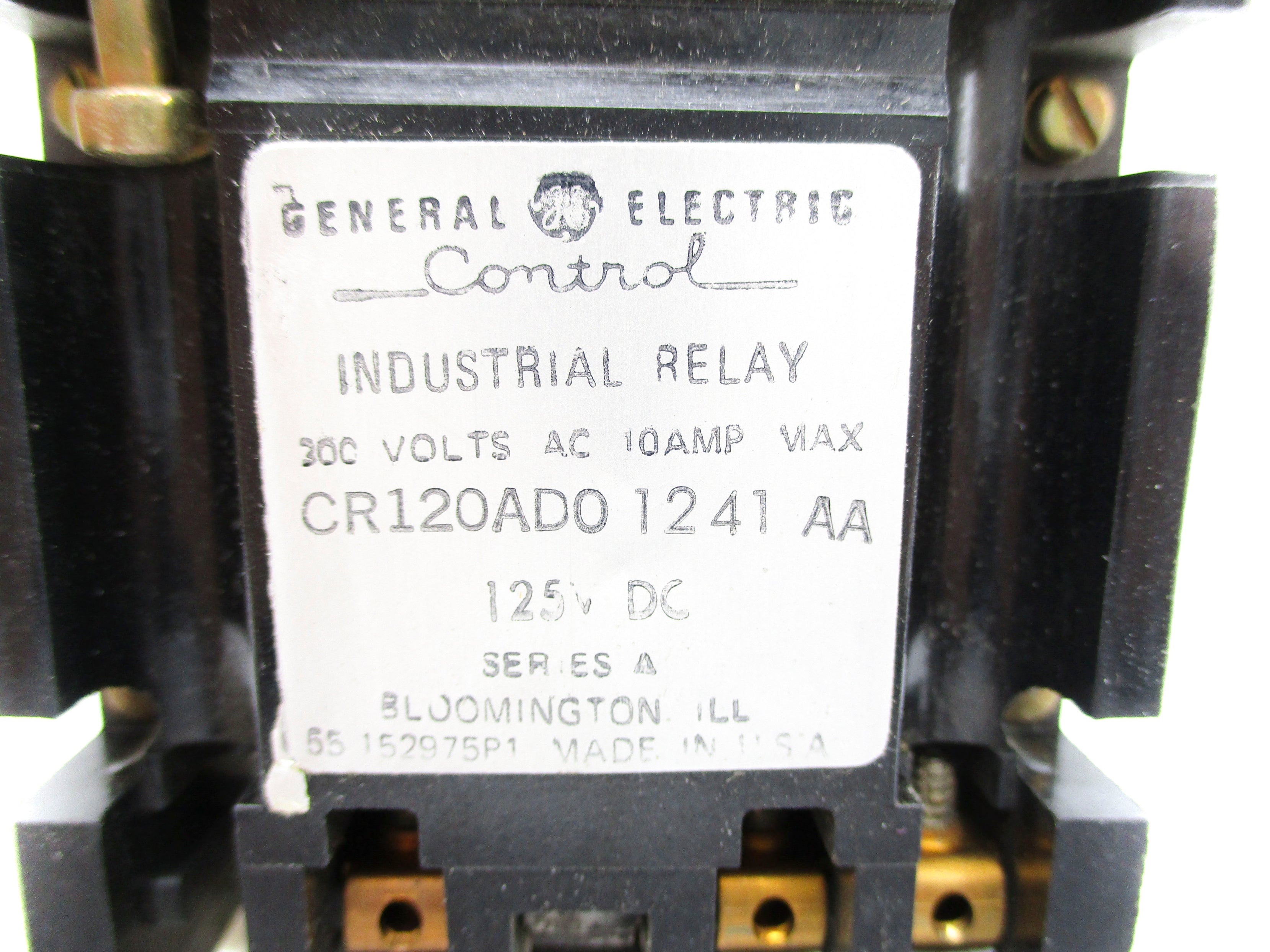 GENERAL ELECTRIC CR120AD01241AA SER. A 125VDC 10A NSNP