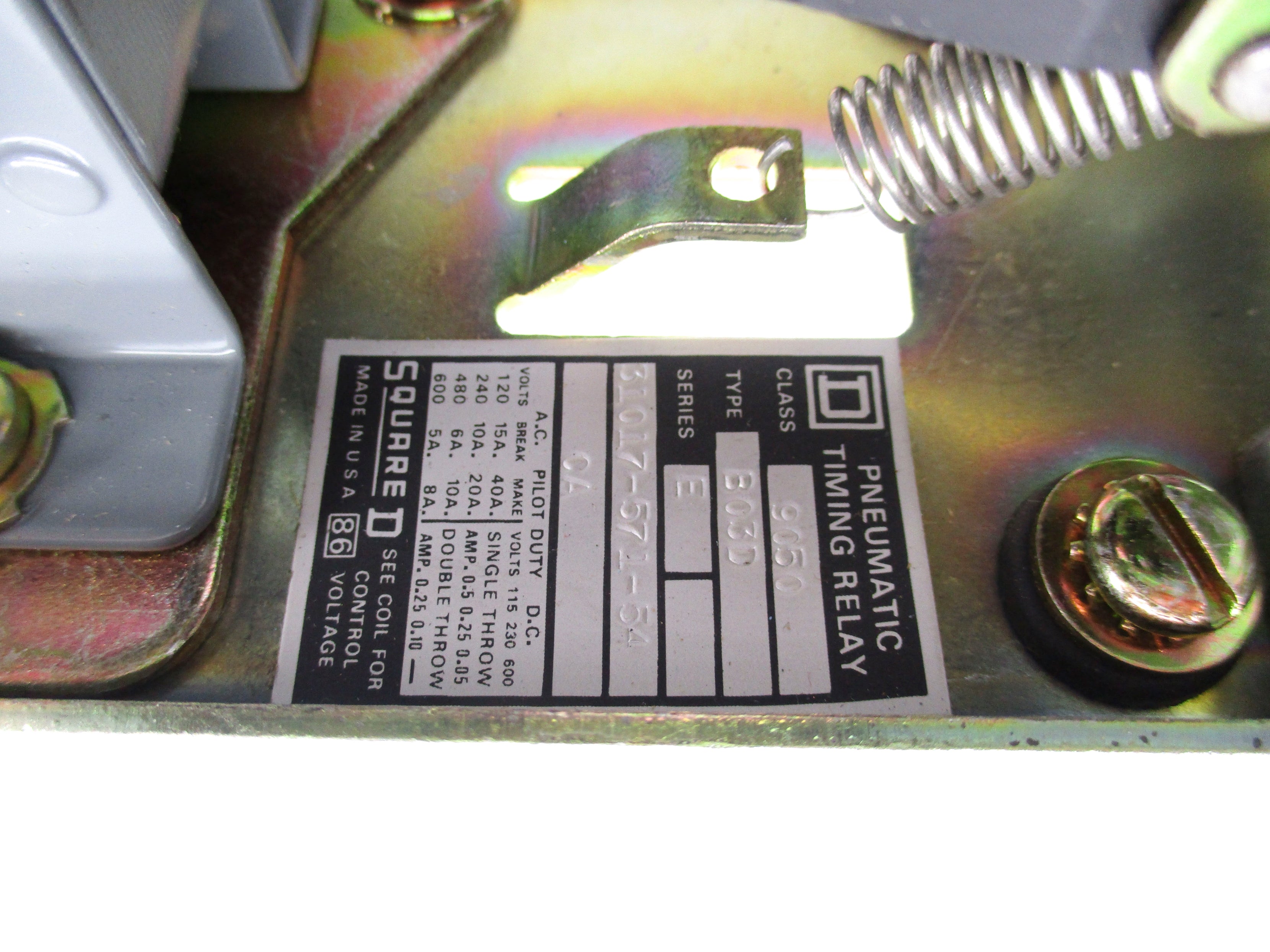 SQUARE D 9050BO3D SER. E 240V NSNP