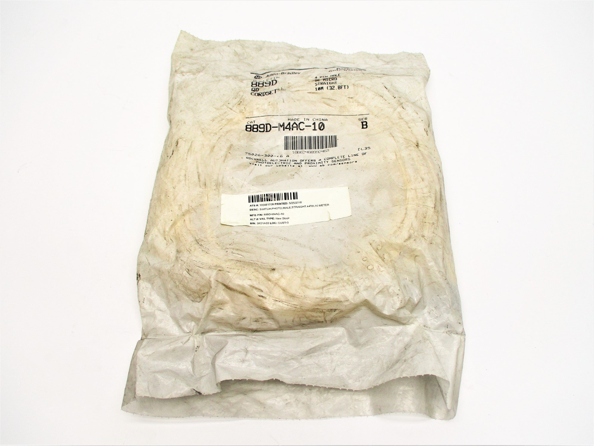 ALLEN BRADLEY 889D-M4AC-10 SER. B NSMP