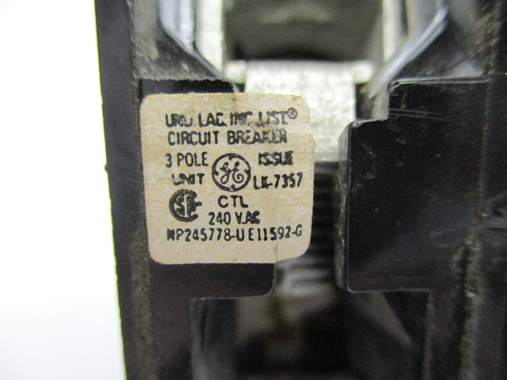 GENERAL ELECTRIC CTL350 50A 240VAC UNMP