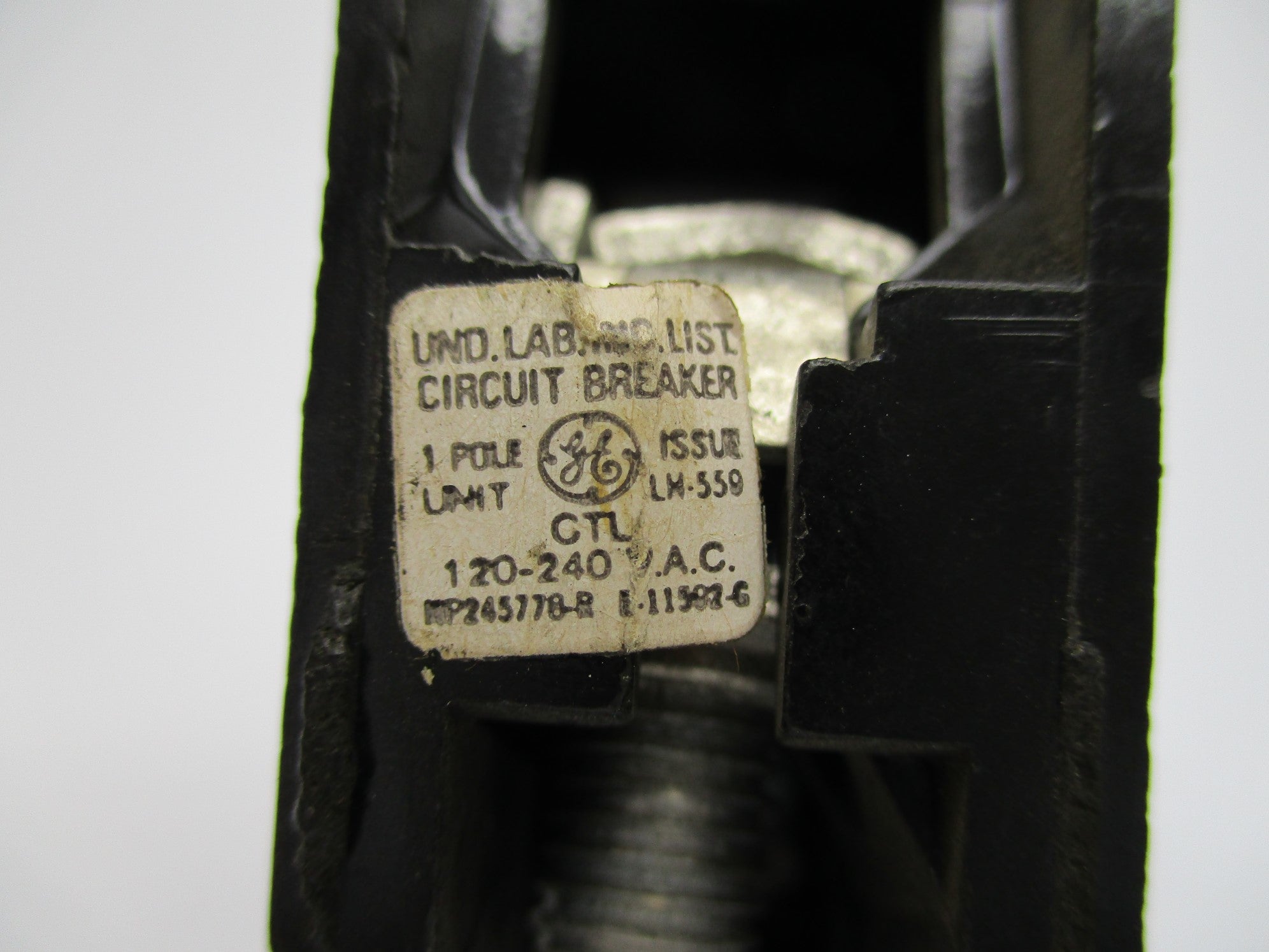 GENERAL ELECTRIC CTL120 20A 120/240VAC UNMP