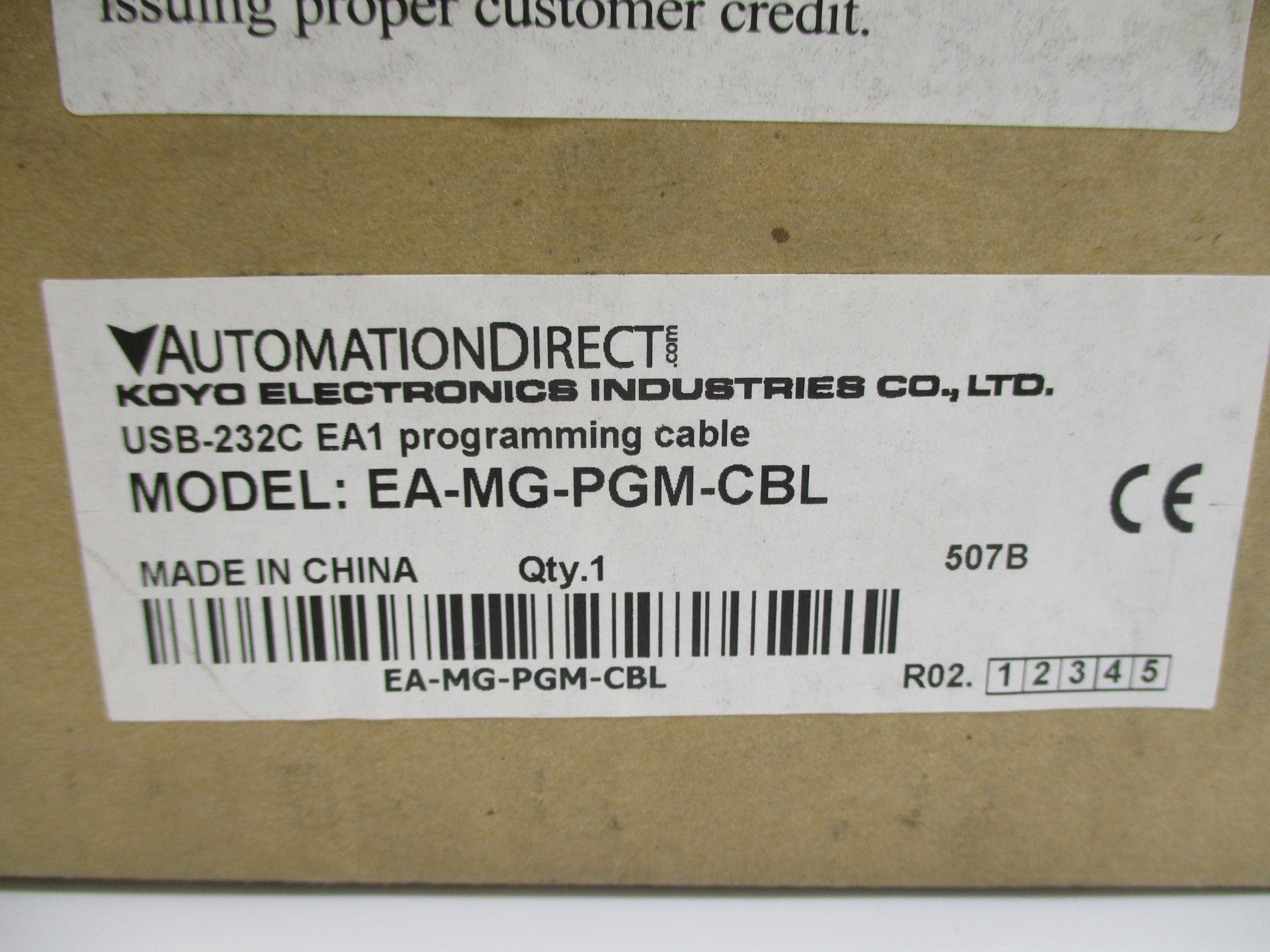 AUTOMATION DIRECT EA-MG-PGM-CBL NSMP