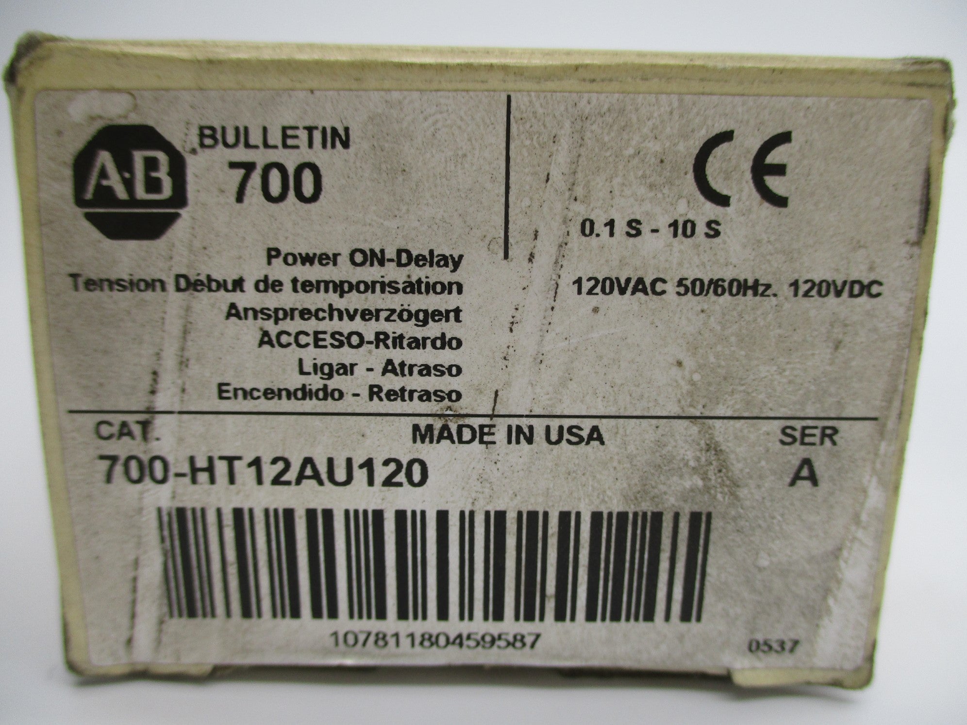 INDUSTRIAL SPARE PART 700-HT12AU120 SER. A 0.1-10S 120VAC/DC (WH) NSMP