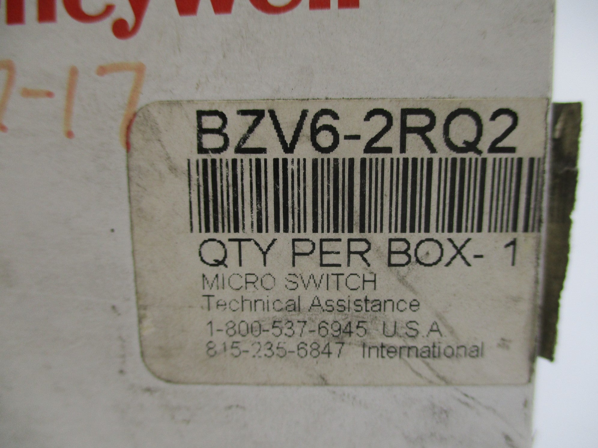 HONEYWELL BZV6-2RQ2 NSMP