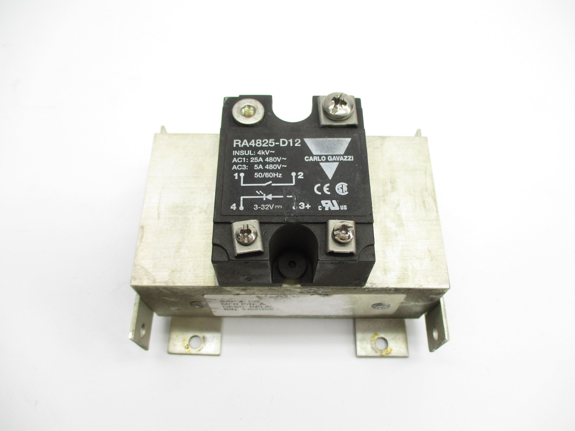 CARLO GAVAZZI RA4825-D12 3-32V 25A 480V UNMP