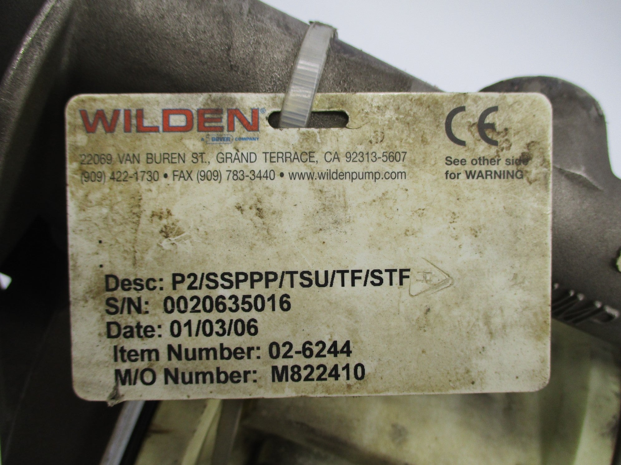 WILDEN P2/SSPPP/TSU/TF/STF 02-6244 UNMP